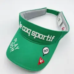 美品✨️le coq sportif ゴルフ サンバイザー ルコックスポルティフ