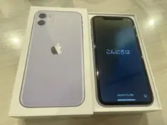 iPhone11 64GB パープル　SIMフリー　※本体と箱のみ
