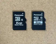 パナソニック　16GB マイクロSDカード　SDHC 2枚セット　USED品
