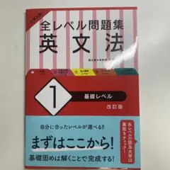 全レベル問題集 英文法 基礎レベル1