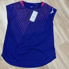 MIZUNO ブルー Mサイズ レディースTシャツ(吸汗速乾)