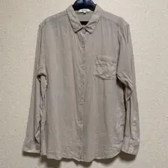 PLST シャツ ライトベージュ レディースL