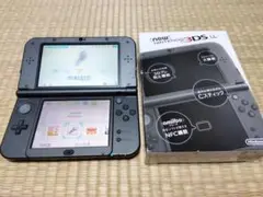 Newニンテンドー3DS LL メタリックブラック 動作品 箱説あり (B-5)