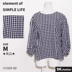 ★美品★elementofSIMPLE LIFE トップス　ブラウス　後ろ調節可