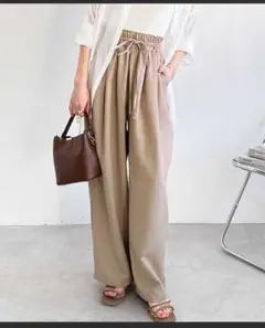 GeeRA新品タグ付き ダブルタックワイドイージーパンツ