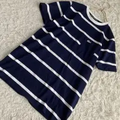 《美品》 LACOSTE ポケットTシャツ ネイビー 2 日本製