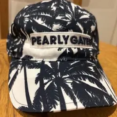 PEARLY GATES パームツリー 総柄 キャップ フリーサイズ
