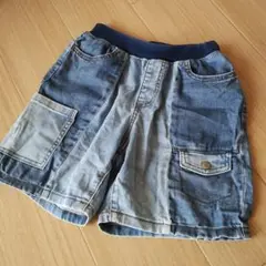デニムハーフパンツ（ライトブルー・ダークブルー）