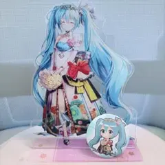 初音ミク　缶バッジくじ　アクリルスタンド