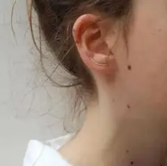 ピアス Uライン ゴールドクリップ ピアス ミニマム14kgf