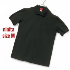 ninita ニニータ☆ポロシャツ/半袖/ブラック/レディース/hanapapa
