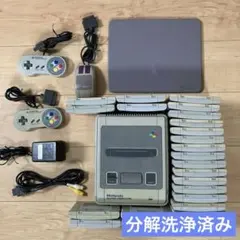 【汚れ有り】スーパーファミコン本体とソフト24本、マウスセット