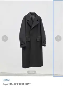 ジャケット・アウター LIDNM Super140s Officer Coat LIDNM（リドム）の「SUPER140S OFFICER COAT（チェスターコート