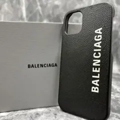BALENCIAGA iphoneケース 12 pro 黒 レザー バレンシアガ