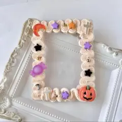トレカケース　ホイップデコ　ハロウィン　秋　B8 現品　オレンジ　【No.1】