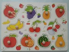フルーツ　 木製パズル