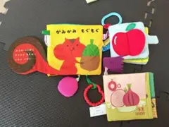 【美品】こどもチャレンジベビー　かみかみもぐもぐ　布絵本