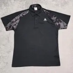 le coq sportif　ルコックスポルティフ　ポロシャツ　L　黒　ゴルフ