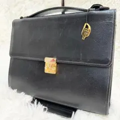 A4可 美品 Yves saint Laurent レザー ビジネスバッグ 黒 2025年最新】イヴサンローラン メンズ ビジネスバッグの人気