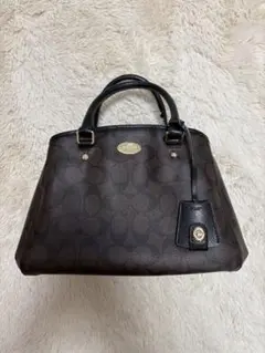 COACH シグネチャーキャンバス ハンドバッグ