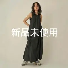 emmi ギャザーフォルムワンピース ブラック 1 Mサイズ