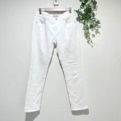 【冬〜春に◎】ユニクロ ヒートテック スキニー コーデュロイパンツ 白系　26