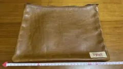 ACME Home Supply ブラウン クラッチバッグ 革