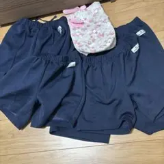 ネイビー 半ズボン 4枚セット ポーチ付き