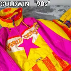 【GOLDWIN 90s レトロ スキーウェア S セットアップ ハーフジップ】