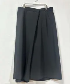 ZARA ザラ ラップスカート風 ハーフワイドパンツ 黒 L