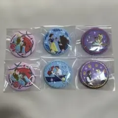 ディズニー刺繍缶バッチ 6個セット