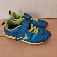 hummel ベルクロスニーカー 青/緑