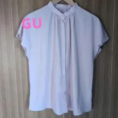 未着用♥GU フレンチスリーブ半袖ブラウス♥М♥ジーユー