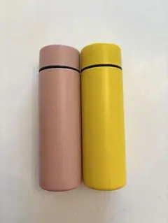 【新品未使用】130ml スモークピンク・イエロー水筒