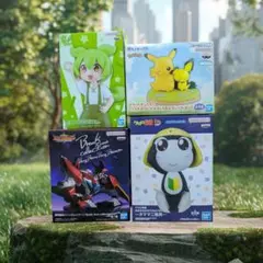 プライズ　フィギュア　4点　ポケモン　ケロロ軍曹　ずんだもん　子供向け