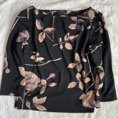 BCBG MAXAZRIA フラワープリント 五分袖 トップス S