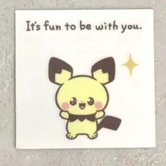 ポケピース　いつでもいっしょシール　13 ピチュー　ポケモン　ポケットモンスター