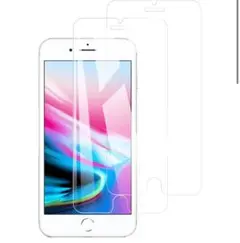 plus 2枚入 iPhone8 強化ガラス plus iPhone7 KPNS