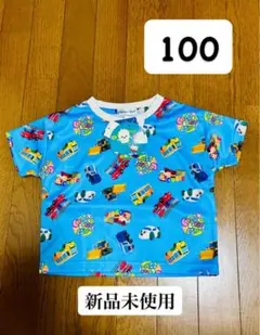 新品未使用 いないないばぁ わんわん ゴットン 半袖Tシャツ 100 青 タグ付
