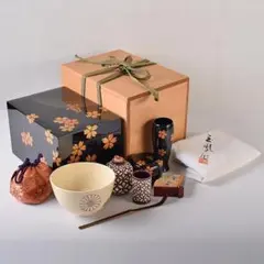 輪島塗　宗陽造　七宝蒔絵　茶箱　茶筅筒　茶碗など　四点　一式　M　R6237 2025年最新】輪島塗 茶箱の人気アイテム - メルカリ