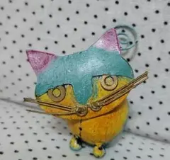 猫の置物、カードホルダー♪