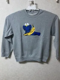 グレー バナナキャラクター スウェット