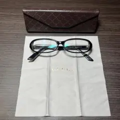 【正規品】グッチ シェリーライン 黒縁眼鏡 GG 9069NJ 度入りサングラス