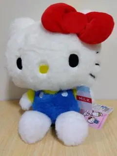 新品タグ付き　サンリオ びん牛乳 ドール BIG タイプ キティ ぬいぐるみ