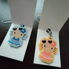 ハローキティ ラバーストラップ 2個セット 新品
