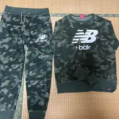 ニューバランス迷彩スウェットシャツ上下セット