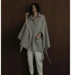 etre tokyo スリットニットポンチョ