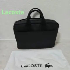 LACOSTE ブラック ビジネスバッグ