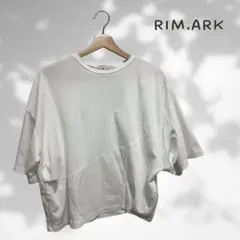 RIM.ARK リムアーク asymmetry cut t/sh ホワイト 綿