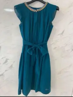ANAYI ビジュー付きワンピース